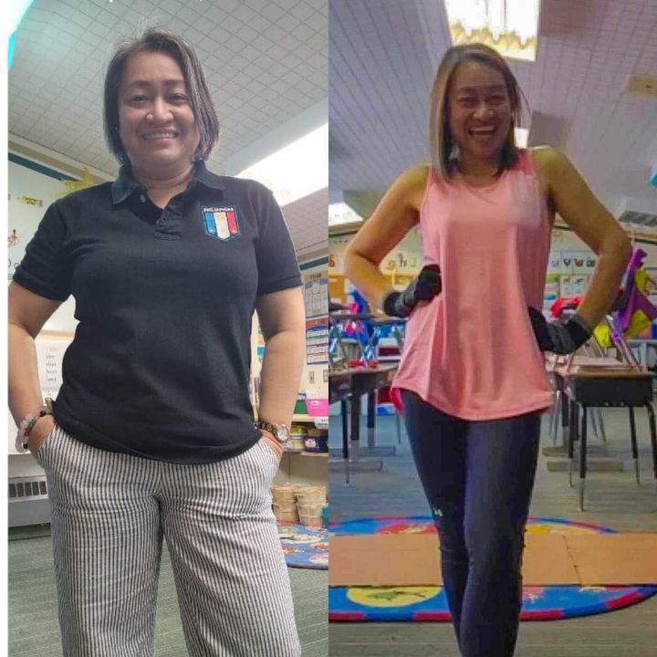 Student before and after