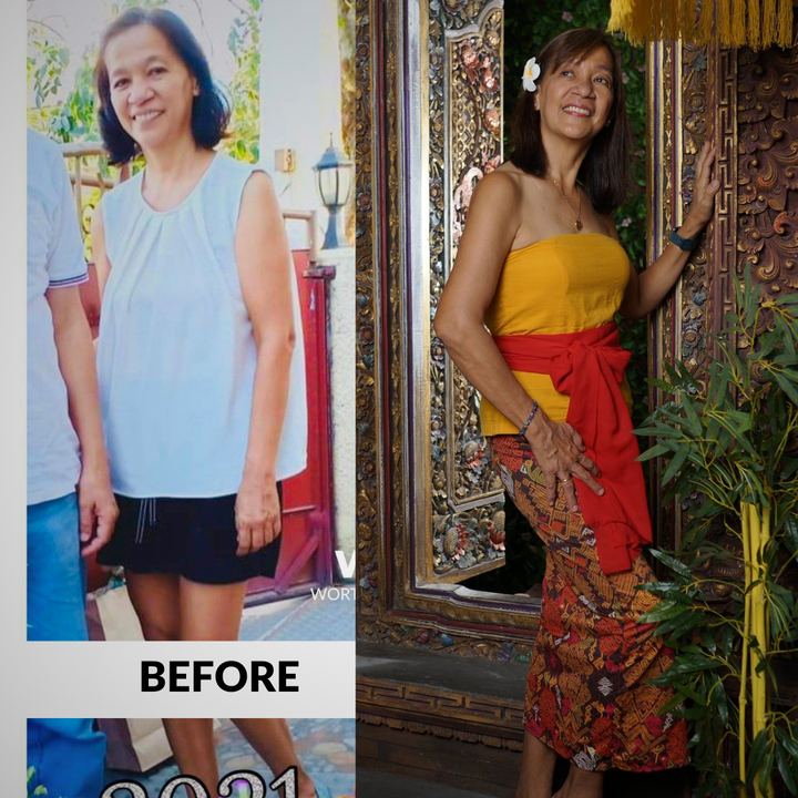 Student before and after