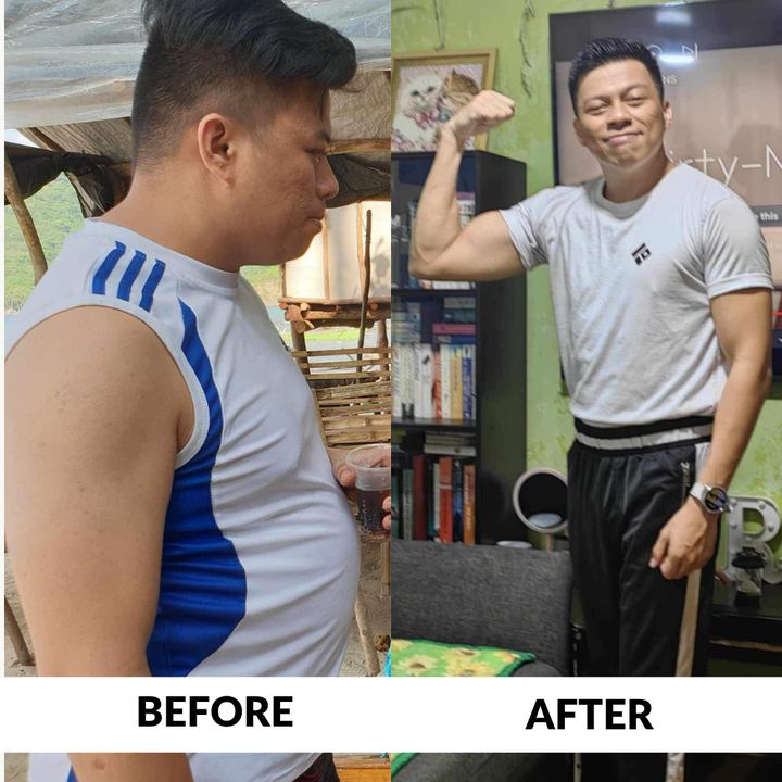 Student before and after