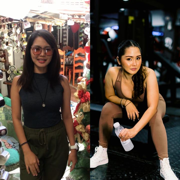 Student before and after