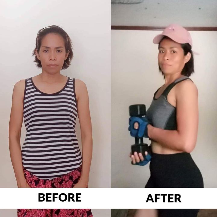 Student before and after