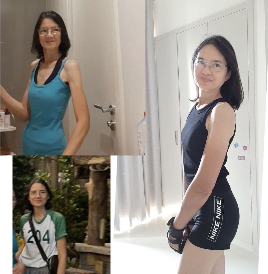 Si Ma'am V noon, sobrang payat, at ngayon, mas malakas